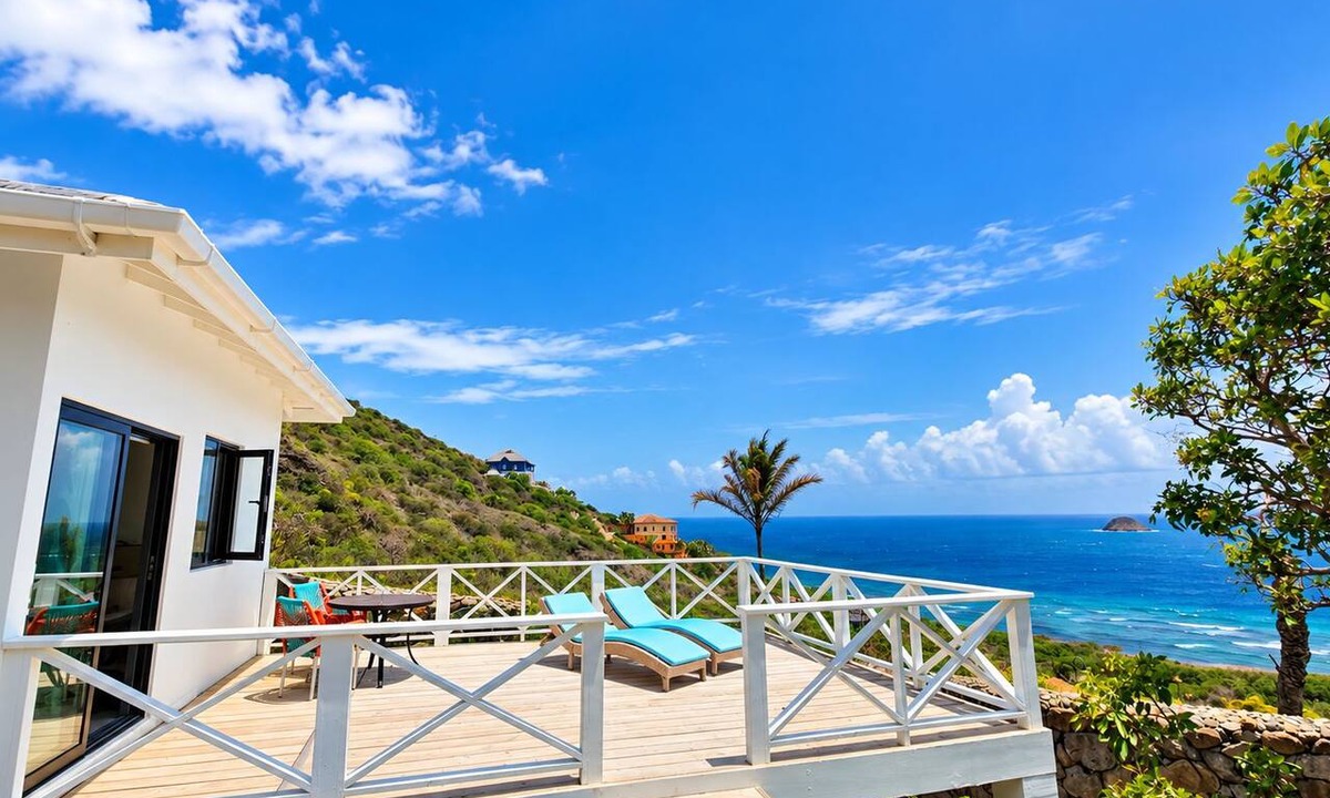 Turtle Beach Cottage | Brand New Romantic Ocean View Cottage with Private Deck at Turtle Beach