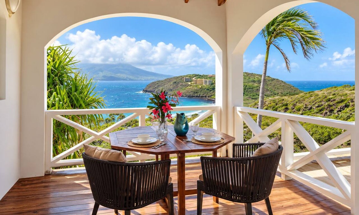 Frigate Bay House | Private Caribbean Cottage with Ocean & Nevis Views near Cockleshell Beach