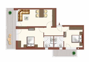 70 m² Apartment ∙ 2 bedrooms ∙ 5 guests in Neustift im Stubaital