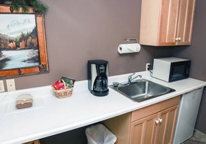 Listen to the sound of the river while relaxing in your 2 person jetted tub. in Estes Park