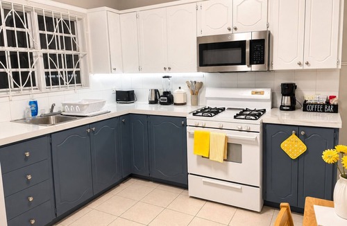 Brumaire Apartment | Fabulous 1-bedroom sea view apartment with AC in charming Basseterre