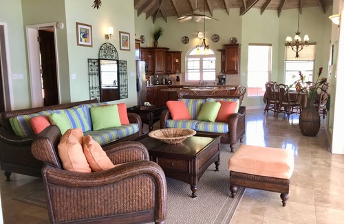 Frigate Bay House | Luxury Villa, Panoramic, Ocean, Mountain Views, Turtle Beach, Grill, Pool!