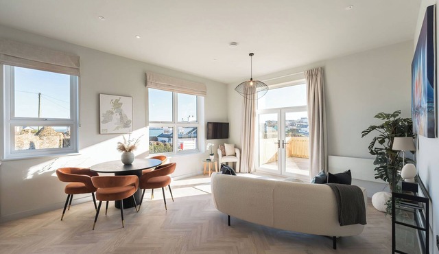 A luxury ground-floor apartment, offering stunning coastal views for up to 4 guests in Anglesey