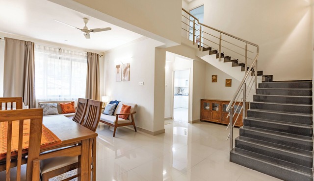 Elegant 2-Bedroom Duplex Apartment With 3 AC's In The Heart Of Benaulim in Benaulim