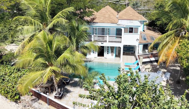 Gorgeous Seafront Villa In Turtle Bay, Close To English Harbour. 6 beds, Pool in English Harbour