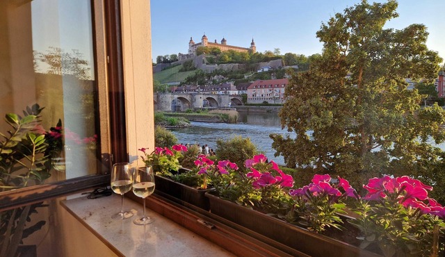 Old Town Gem with Castle View & Main Bridge in Würzburg