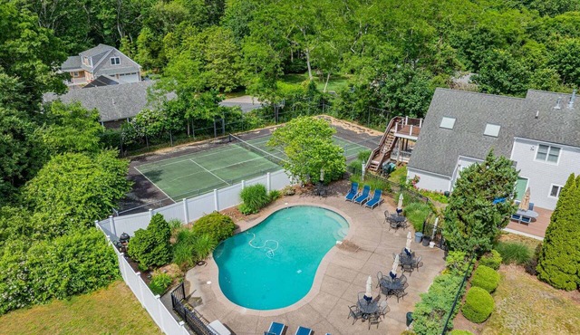 Pool and tennis court close to Craigville Beach in Centerville