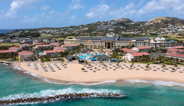 St. Kitts Ocean Side Escape with Pools, Beach & Spacious 2BR Villa Stay