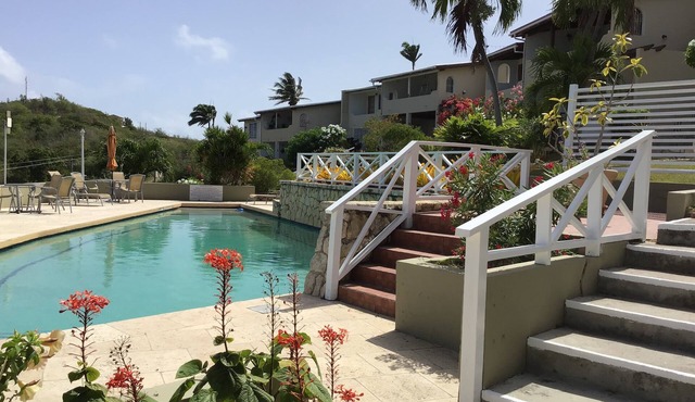 Swimming Pool- Balcony/Veranda- Sea & Sunset Views in St Johns
